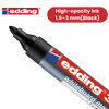 EDDING 360 BULLET TIP BLACK WHITEBOARD MARKERS - Single