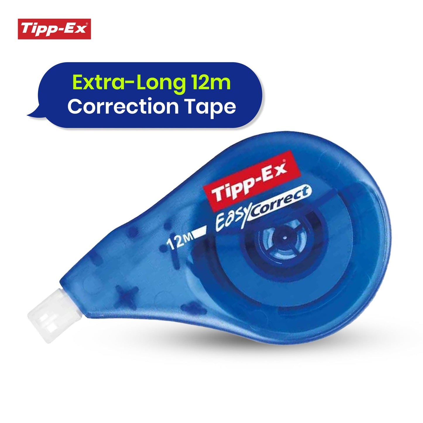 Tipp Ex Easy Correct Correction Tape Pack of 10 12m Tear Resistant Design
