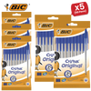 BIC Cristal Original Ballpoint Pens Medium Point (1.0 mm) Blue, Pouch of 8 - 1-5