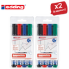 Edding 360 Drywipe Marker Assorted Pack of 4 - 1 to 5 Packs