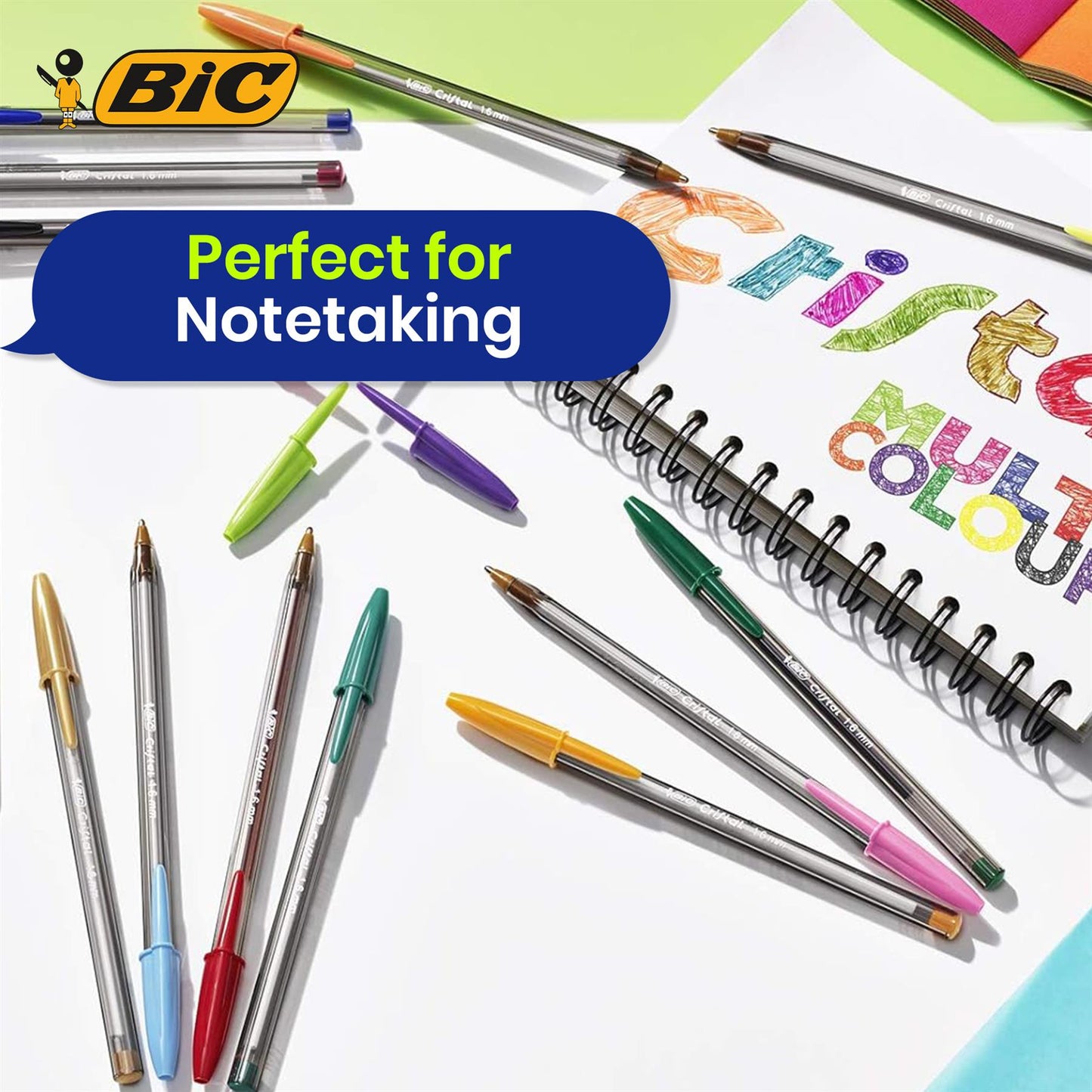 Bic Cristal Fun Ball Pen Green - Box 20