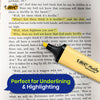 BIC 3x  Marking Highlighter Flat Pastel Yellow Modular Tip for Precise Highlighting