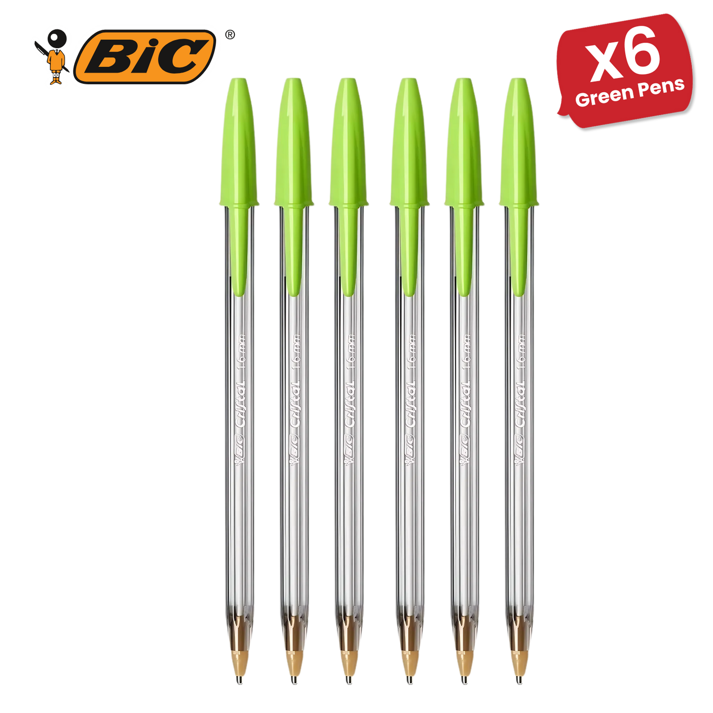 Bic Cristal Fun Ball Pen � Green -Pack of 1