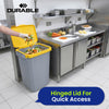 Durable Durabin Hinged Lid - Yellow