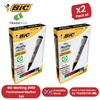 Bic 2000 Bullet Tip Permanent Marker Assorted Colours Pack of 4 Markers x2