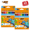 BIC Kids Evolution Triangle ECOlutions Colouring Pencils Assorted - Pack of 12