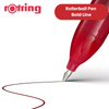 rOtring Rollerball Pen Fine Point 0.7mm - Red Ink, Smooth & Precise Writing