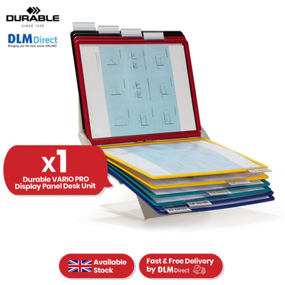 Durable Vario Pro Display Folder Unit A4 Display, 10 Panels, Desk or Wall Mount