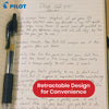 Pilot G-2 05 Rollerball Pen - 0.5mm Tip Black Ink Pen, Retractable Biro for Notes