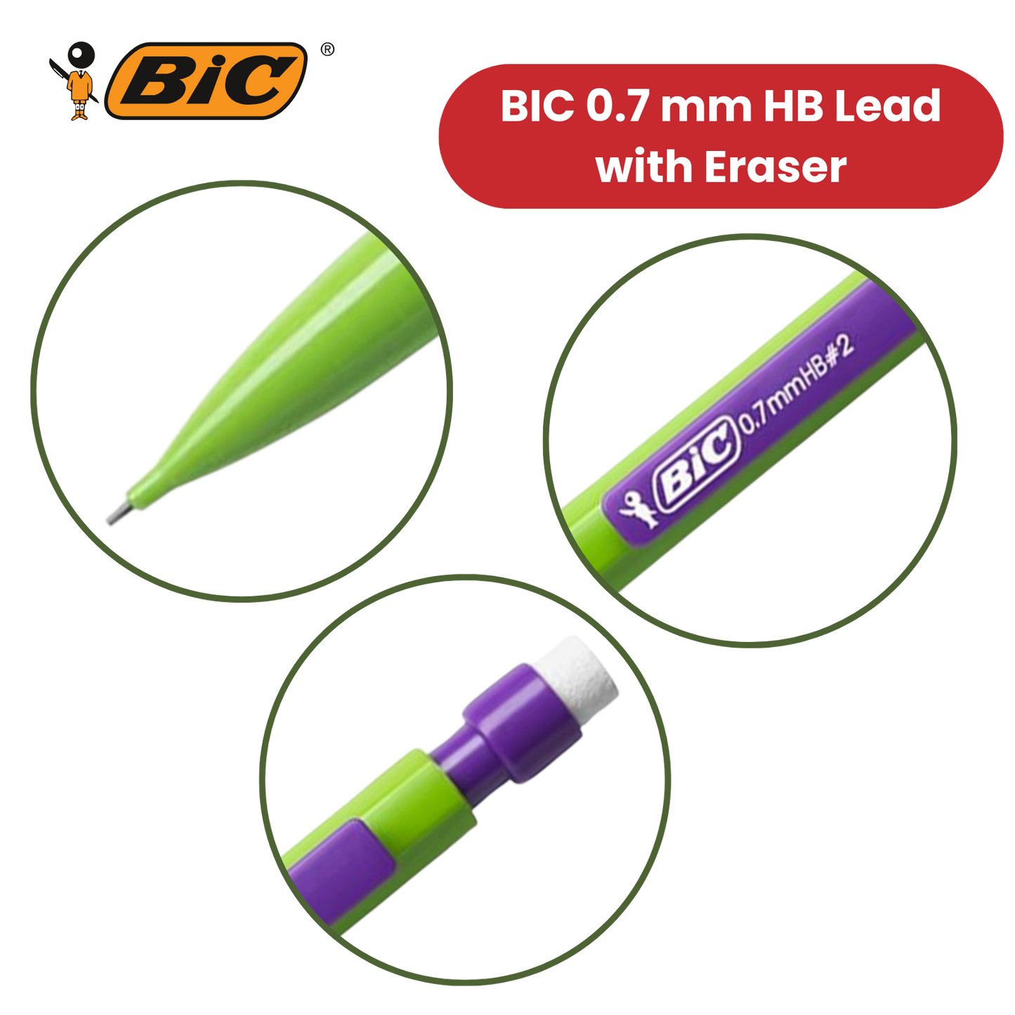 BIC Matic Combo Mechanical Pencils (Value Pack of 8, Plus 2 Free)