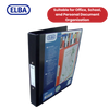 ELBA VISION 2-RING BINDER A4 25MM BLK - 1 to 5 Packs