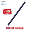 Durable Dark Blue Spine Bar - A4 Plastic Slide Binder, 6mm Strip Paper Binder for Work (Pack of 100)
