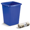 110L Bin Bags 25 Pack and 90L DURABIN Blue Waste Bin Bundle Strong Recycled Plastic Set