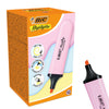 BIC 12x Marking Highlighter Flat Pastel Pink Modular Tip for Precise Highlighting