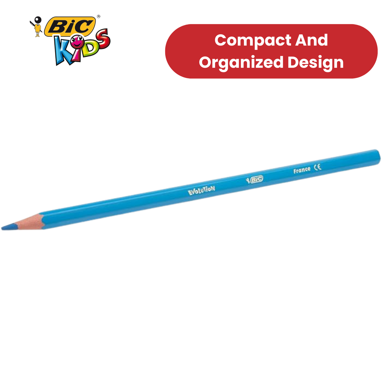 BIC Kids ECOlutions Pencils  Assorted Colours - Wallet of 18