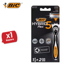 BIC Hybrid 5 Flex - 1 Handle + 2 Blades