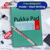 Pukka Pad A4 Metallic Squared 200 Page Notebook with Free Zebra Ballpoint