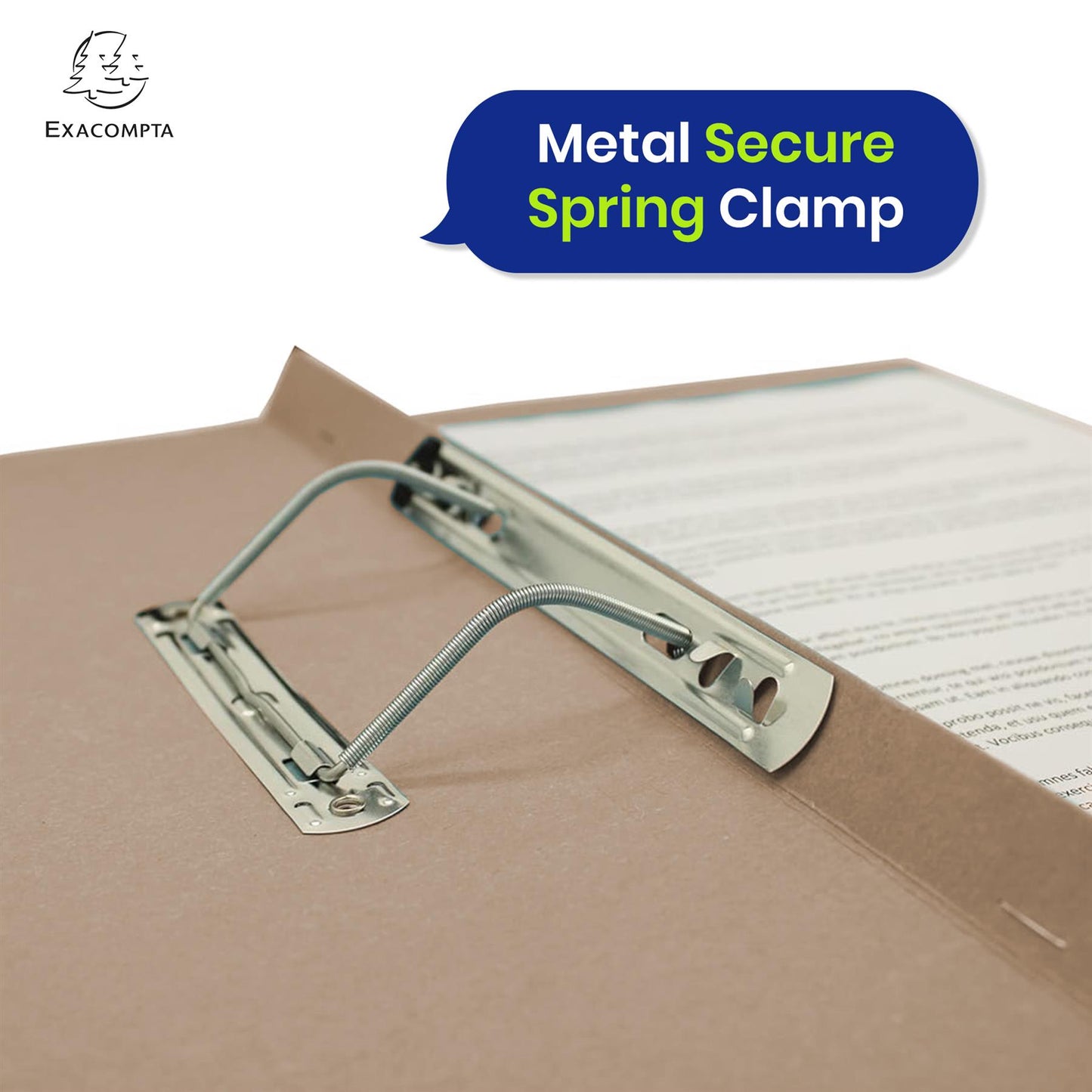 Exacompta Guildhall Spring Manilla Transfer File, 285gsm Blue Angel Certified Folder, Pack of 25