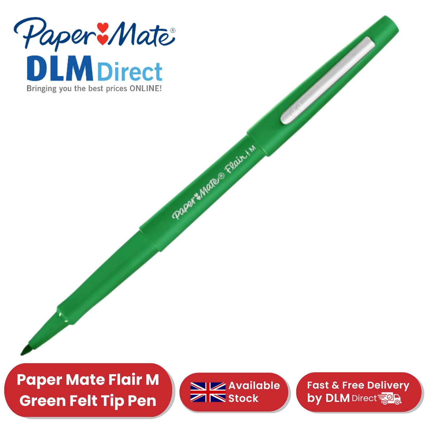 Papermate Flair Original - Green - Pack of 1