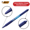 Bic Soft Feel Ballpoint Pens Medium Point (1.0 mm) (Black,Blue,Red), Pack of 3