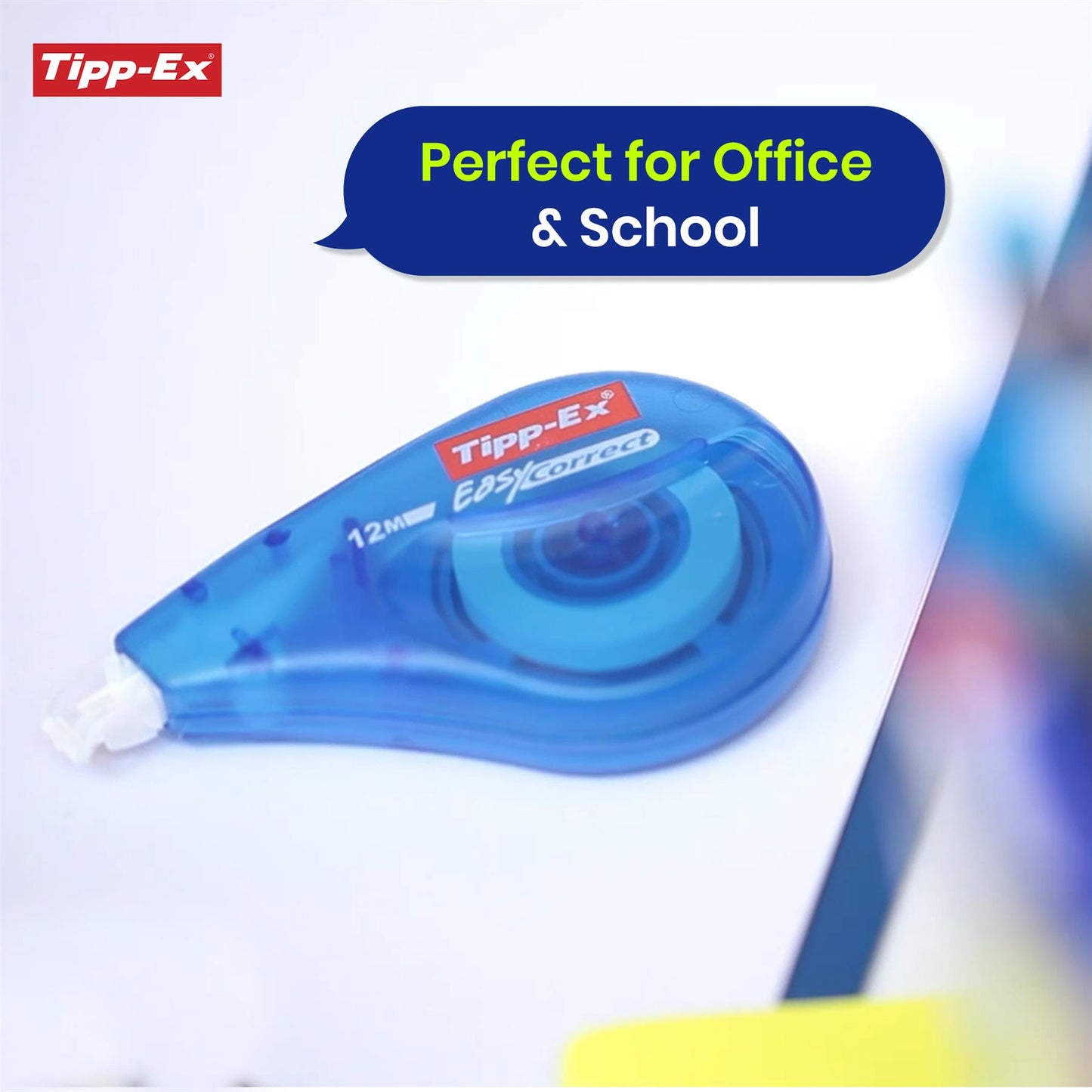 Tipp Ex Easy Correct Correction Tape Pack of 10 12m Tear Resistant Design