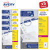 Avery L7160-250 Address Labels, 250 Sheets, 5250 Labels 63.5 x 38.1mm - 1 to 5