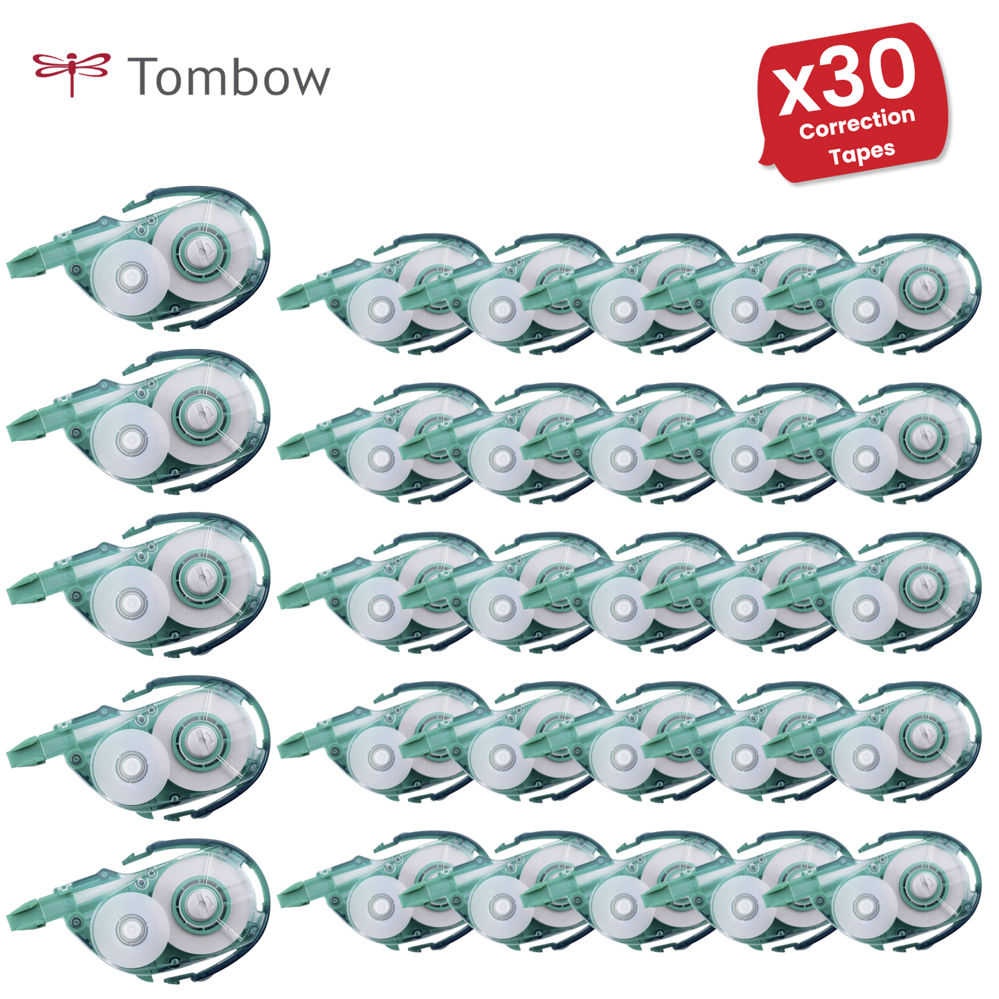 Tombow Correction Tape Refill 4mm - Single CT-YRE4 - 1 to 30 Packs