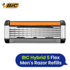 BIC Flex 5 Hybrid Men's Razor Refills  - Box of 4 Cartridges - 2 Packs
