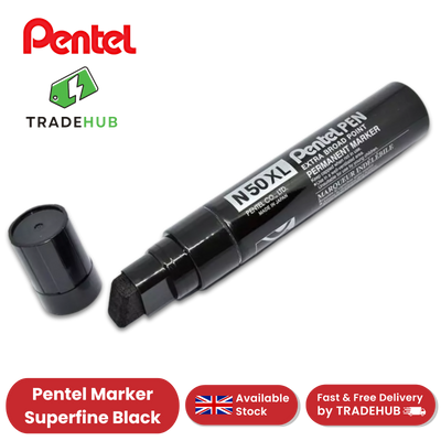 PENTEL  N50XL PERMANENT MARKER BLACK - Single Pen