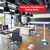 Durable Red Floor Sticker - 43cm Self-Adhesive ‘Keep Your Distance’ 1.5–2m Safety Decal for Shops