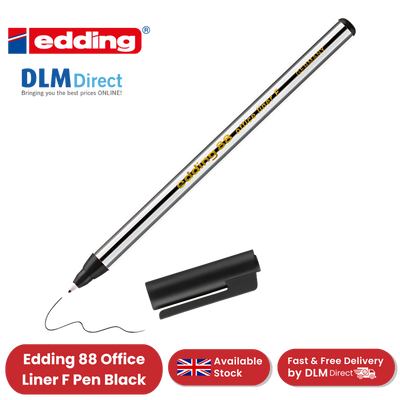 Edding 88 Office Liner Pen Black - Pack of 1 - 1 to 30 Packs