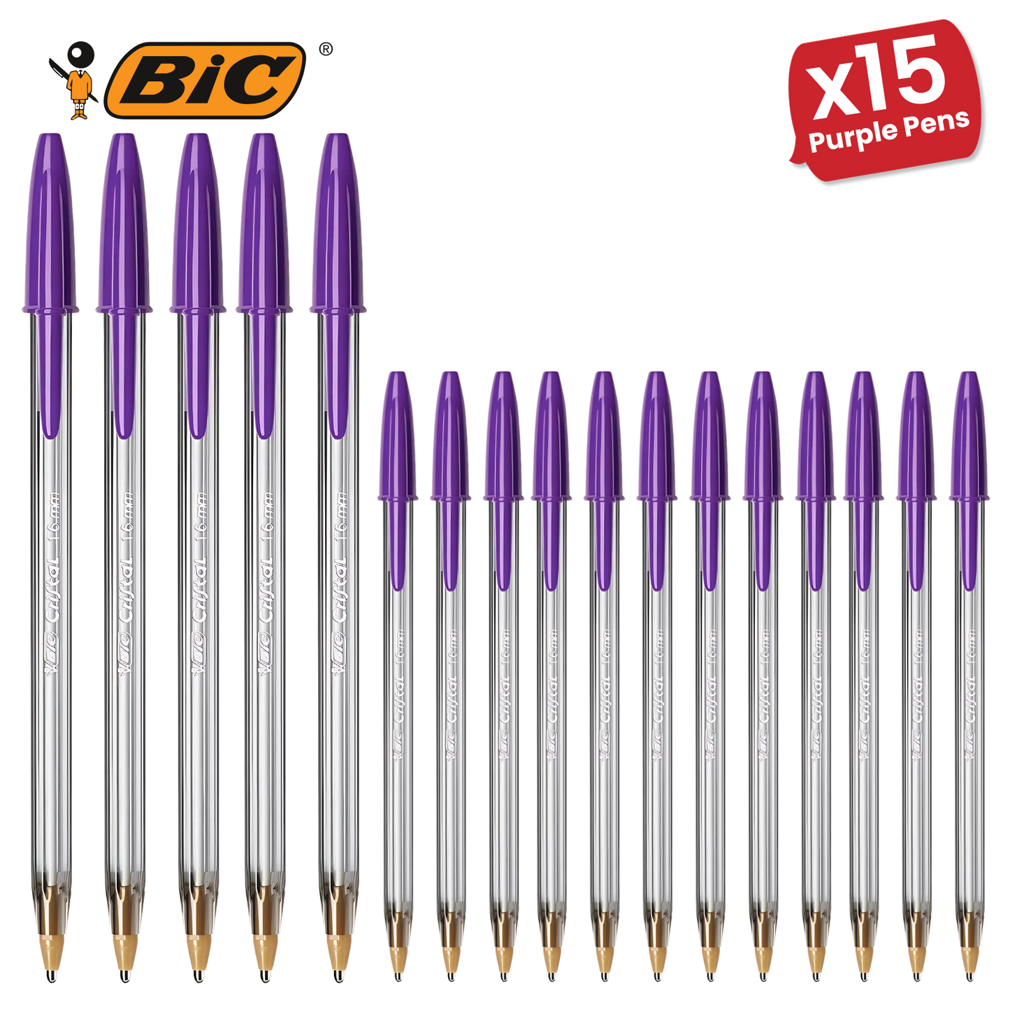 Bic Cristal Fun Ball Pen � Purple - Pack of 1