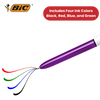 Bic 4 Colour Shine - Purple - Single Pen