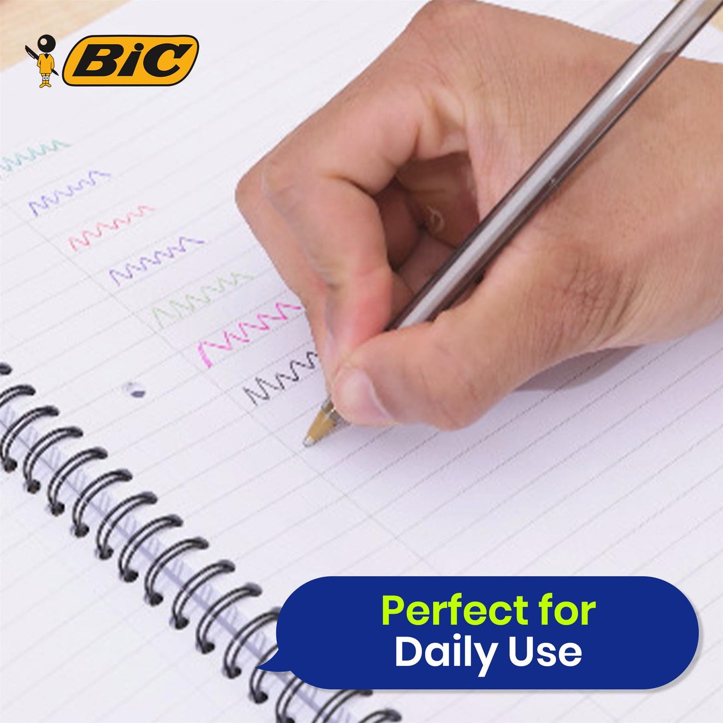 BIC Cristal Original Ballpoint Pens Medium Point (1.0 mm) Assorted Colours, Pouch of 20+7