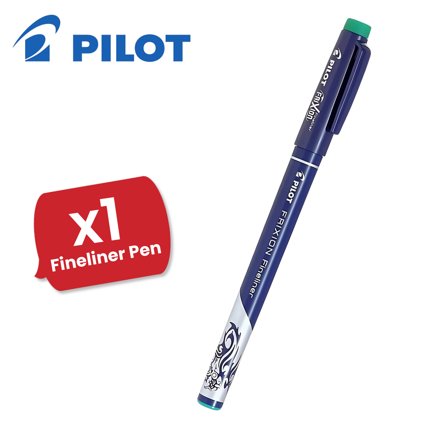 Pilot Frixion Fineliner Felt Pen Erasable Smooth Writing Multi Pens - Green