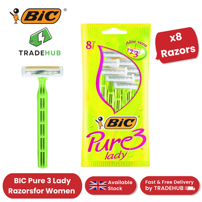 Bic Pure 3 Lady Shavers - 2 Packs